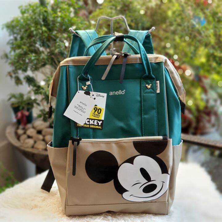 A.N.E.L.L.O Mickey Backpack Green Beige Lazada PH