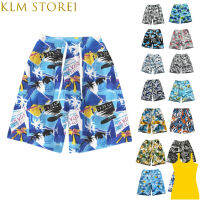 KLM Store1ผู้ชายกางเกงขาสั้นชายหาดฤดูร้อนกางเกงว่ายน้ำมีเชือกผูกหลายสีขนาดใหญ่สำหรับว่ายน้ำวิ่งเล่นเซิร์ฟ