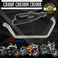 ท่อแต่ง honda cb300f cbr300r cb300r ท่อคู่akrapovic ดำ ท่อแต่งcb300f cbr300r cb300r ชุดฟูล ตรงรุ่น เสียง แน่น นุ่ม ทุ้ม ไม่แตกในรอบสูง ระบายความร้อนได้ดีอัตราเร่ง