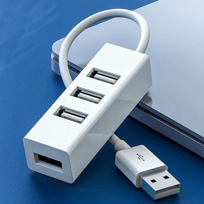 ฮับ USB หลาย2.0ตัวแยก USB Hub ตัวแยก USB อะแดปเตอร์สูงความเร็ว4พอร์ตทั้งหมดในหนึ่งเดียวสำหรับอุปกรณ์คอมพิวเตอร์ PC Windows