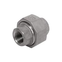 ยูเนี่ยนสเตนเลส เกลียวใน CITY 1/4 นิ้วSTAINLESS STEEL UNION PIPE FITTING FPT CITY 1/4IN **บริการเก็บเงินปลายทาง**