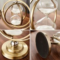 European Style Luxury White Sand Hourglass Decoration Living Room Home Decoration Accessories Ornaments Modern Home Docer Gift