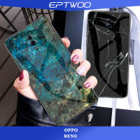 EPTWOO สำหรับ OPPO RENO โทรศัพท์กรณีหินอ่อนสีกระจกปกหลังSoft TPUกันชนปลอกปกคลุมJB-02