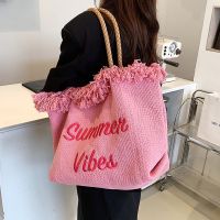 [COD] Large-capacity large bag womens 2022 summer new trendy all-match foreign style one-shoulder portable tote