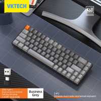 [Vktech] K68คีย์บอร์ดสำหรับเล่นเกมโหมดคู่บลูทูธ-เข้ากันได้5.0คีย์บอร์ดแบบกลไกไร้สายตามหลักสรีรศาสตร์2.4G 68คีย์ปลั๊กเอนกประสงค์สำหรับแล็ปท็อปเดสก์ท็อปเดินทางแบบพกพา