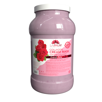 LA PALM COLLAGEN CREAM MASK FRENCH ROSE  3785 ML ของแท้!! / CREAM ครีมบำรุงผิวกาย