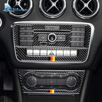 Airspeed for Benz W169 W245 W117 W156 A Class B Class CLA GLA Carbon Fiber CD Air Conditioning Control Panel Cover Trim