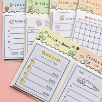 30 Sheets Sunny Day Girl and Cat Weekly Plan To Do List Sticky Note Memo Pads Stationery Notepad