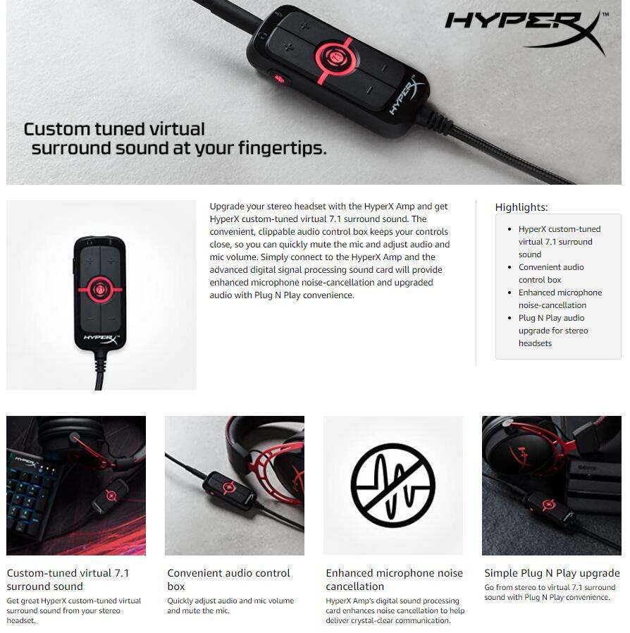 HyperX Amp USB Sound Card ซาวด์การ์ด เปลี่ยนหูฟังธรรมดาให้กลายเป็น ระบบ
