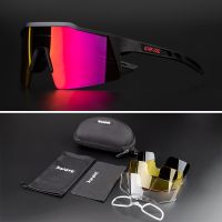 【CW】▬▣☎  Men Cycling Polarized 4 Sunglasses Road Sport Glasses MTB Goggle Outdoor Racing Driving Fishing Eyewear