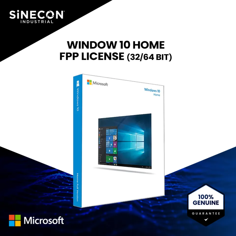 Microsoft Windows 10 Home FPP LICENSE 32/64-bit Eng IntlUSB