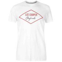 Lee Cooper Mens Originals T-Shirt Crew Neck Tee Top Short Sleeve polyester Print