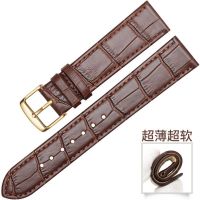 ❀❀ [Ultra-thin] super soft calfskin strap genuine leather pin buckle for men and women substitute King Rossis major brand watches