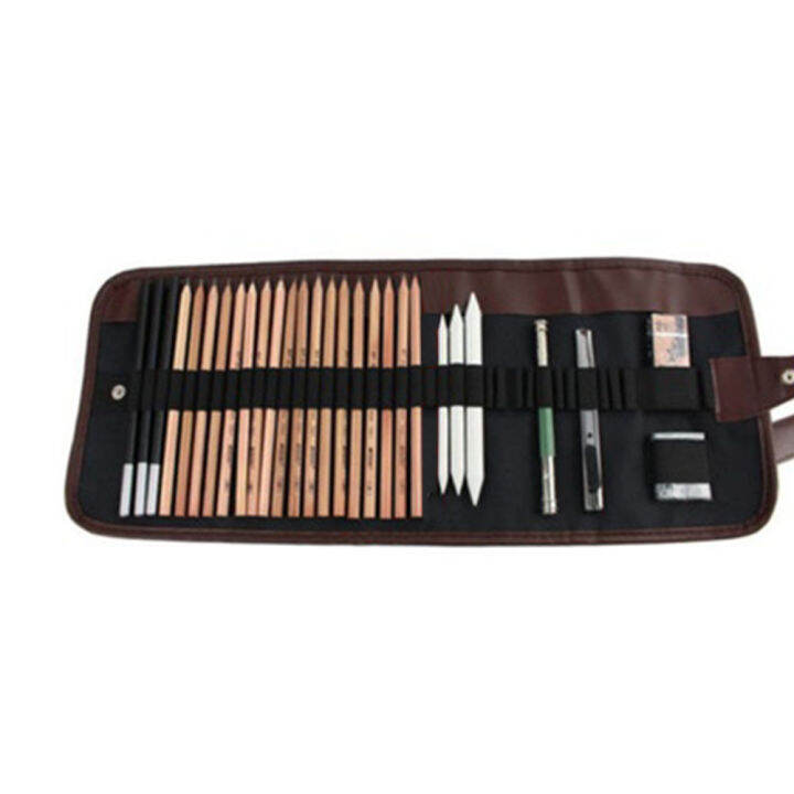 Drawing Black Student Paper Pen Art Supplies Portable Eraser School