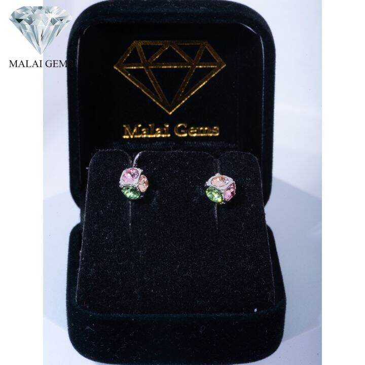 malai-gems-ต่างหูเพชร-เงินแท้-silver-925-เพชรสวิส-cz-เคลือบทองคำขาว-รุ่น-31004731-แถมกล่อง-ต่างหูcz-ต่างหูเงินแท้