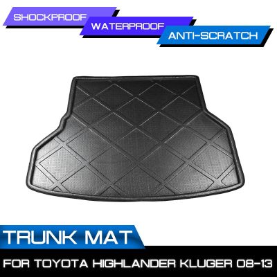 พรมปูพื้นรถยนต์พรมสำหรับ Toyota Highlander Kluger 2008 2009 2010 2011 2012 2013ด้านหลัง Anti-Mud Cover