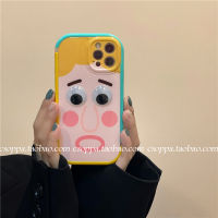 ซิลิโคนดวงตาสามมิติรูปการ์ตูนตลกเหมาะสำหรับ IPhone13promax Apple 12เคสโทรศัพท์มือถือ11 Xs Couple Xr