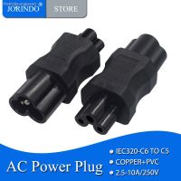 ▫ JORINDO IEC320 C6 TO C5 power adapter3 holes C5 Female to 3 pin C6 male Power conversion plug 1pcs