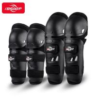 4Pcs Motorcycle Protective Kneepad Sport Knee Pad Hard Shell Protector MTB Knee Protection Motocross Elbow Pads for Adult Knee Shin Protection