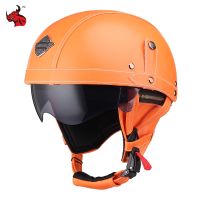 ♀▤✼ Half Helmet Retro Adult Capacetes De Moto Casque Moto Safety Motorcycle Accessorie Electric Motorbike Secure Helmet