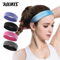 AOLIKES Professional Sweatband กีฬา Moisture-Wicking แถบคาดศีรษะกันลื่น Unisex Breathable สำหรับกีฬาฟิตเนสออกกำลังกาย