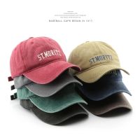 [Hat vendor]SLECKTON หมวกเบสบอลแฟชั่นสำหรับผู้ชายและผู้หญิงหมวกปักผ้าฝ้ายย้อนยุคลำลองหมวกใส่กลับด้านหมวกแก๊ปกันแดดหน้าHat vendor Unise X