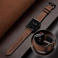 Leather strap For Apple watch band 45mm/41mm 44mm 40mm 49mm 42mm 38mm watchband correa bracelet iWatch ultra series 5 3 SE 6 7 8 Straps