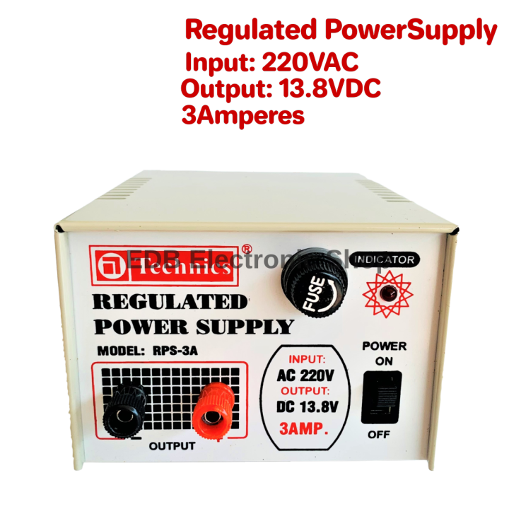 Regulated Power Supply 3Amperes 13.8VDC 220VAC13.8DC AC to DC