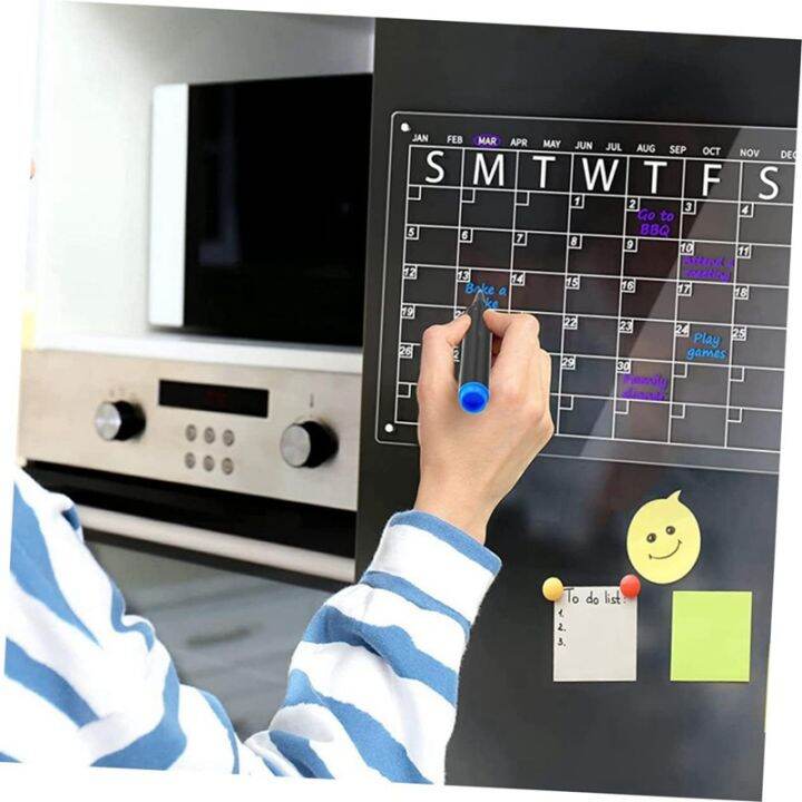 white-month-dry-fridge-refrigerator-board-message-planning-home-calendar-writing-kitchen-erase-erasable