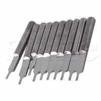 10x Parallel Carbide 1mm CNC PCB Milling Cutter Bits สําหรับแผ่นสีอะคริลิค