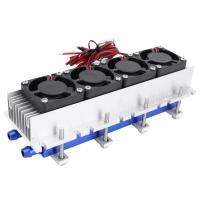 ชุดเครื่องทำความเย็นเซมิคอนดักเตอร์เทอร์โมไฟฟ้า DC 12V ชุดเครื่องปรับอากาศ DIY ชิ้นส่วนระบบปรับอากาศเซมิคอนดักเตอร์