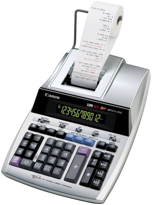 เครื่องคิดเลขพิมพ์กระดาษ-canon-mp1211-ltsc-12หลัก