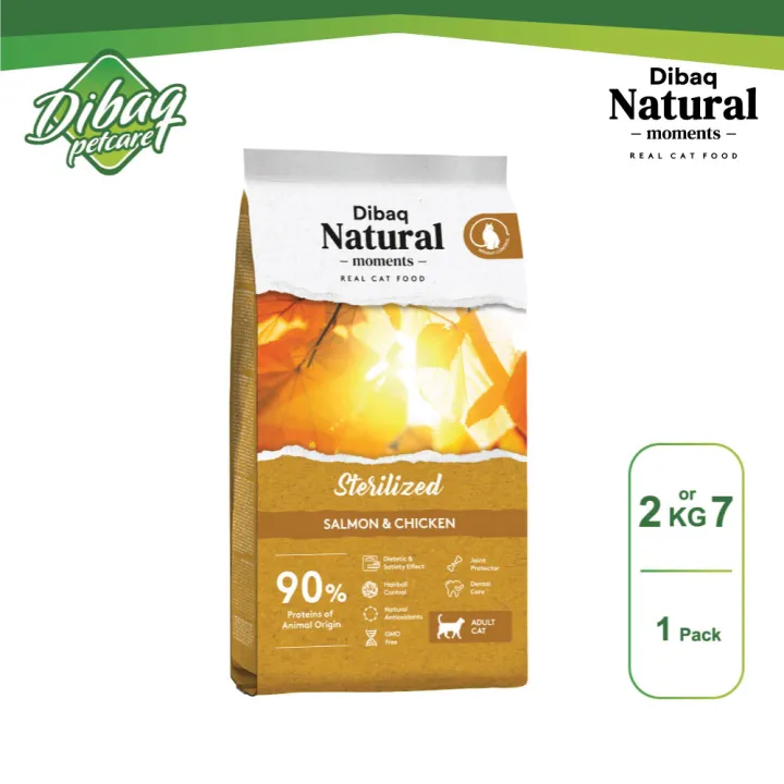 Dibaq Natural Moments Adult Salmon & Chicken Cat Food | Lazada