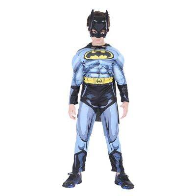 Bat Man Cosplay Anime Figure Superhero Halloween Costumes for Kids Muscle Jumpsuits Masquerade Carnival Clothes Party Dresses