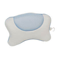 Breathable 3D Mesh Spa Bath Pillow With Suction Cups Neck Pillow For Home Hot Tub Bathroom Accessories