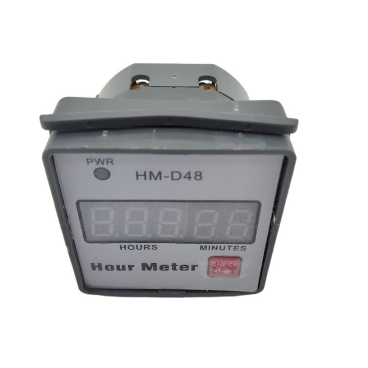 ดิจิตอล-hourmeter-ac-220โวลต์-hm-d48-0-999-99h-จับเวลาสากลชั่วโมงเมตรวัดสำหรับเครื่องตัดหญ้าเครื่องกำเนิดไฟฟ้าฟาร์มรถแทรกเตอร์มอเตอร์