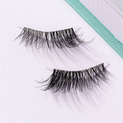 7 Pairs Realistic Curl Half False Eyelashes Well Bedded Lengthening Wisps Lashes for Daily Working or Stage Makeup