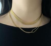 （HOT)L230 ย้อนยุคยุโรปและอเมริกา choker เครื่องประดับคอผู้หญิงสร้อยคอโลหะสีแดงสุทธิสายตาข่ายสาวไหปลาร้าโซ่นาฬิกาสไตล์