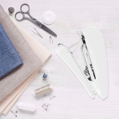 Portable ABS Mini Hand Sewing Machine Quick Handy Stitch Sew Needlework Creative DIY Clothes Household Mending Tools