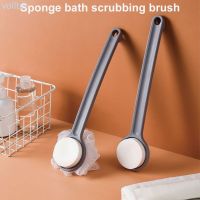 ■▧ VOLL Bath Brush Long Handle Sponge Shower Ball Back Leg Body Skin Exfoliating Scrubber Single Side