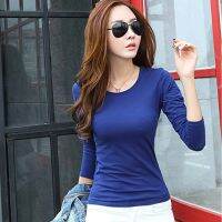 2022 Fashion Spring Autumn Womans Casual T-shirt Basic Tops O-Neck Long Sleeve T Shirt Big Size Blusas roupas femininas W00271