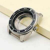 Mod Seiko Samurai King Watch Cases NH35 Case Fits NH35 NH36 7S26 Movement Transparent Back Sapphire Crystal Glass Watch Cases