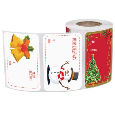 【CW】☽✤♕  50-250pcs/roll stickers for Presents Wrapping Name Tag Stickers Festive