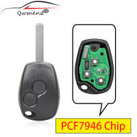 QWMEND 2 Buttons Car Remote Key for Renault Megan Modus Clio Modus Kangoo Logan Sandero Duster PCF7946 Chip 434Mhz Car Key