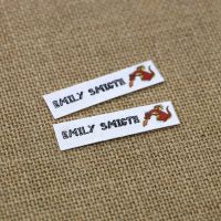 96piece Ironing Labels  Logo or Text  Iron on Cotton   Clothing Labels  Custom Design   Ironing tags (YT226) Labels