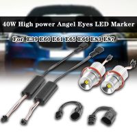 1คู่40W Car Angel Eye หมอก LED กระพริบ Angel Eyes Marker โคมไฟ Light H8หลอดไฟสำหรับ BMW E39 E60 E61 E65 E66 E83 E87 63126904048