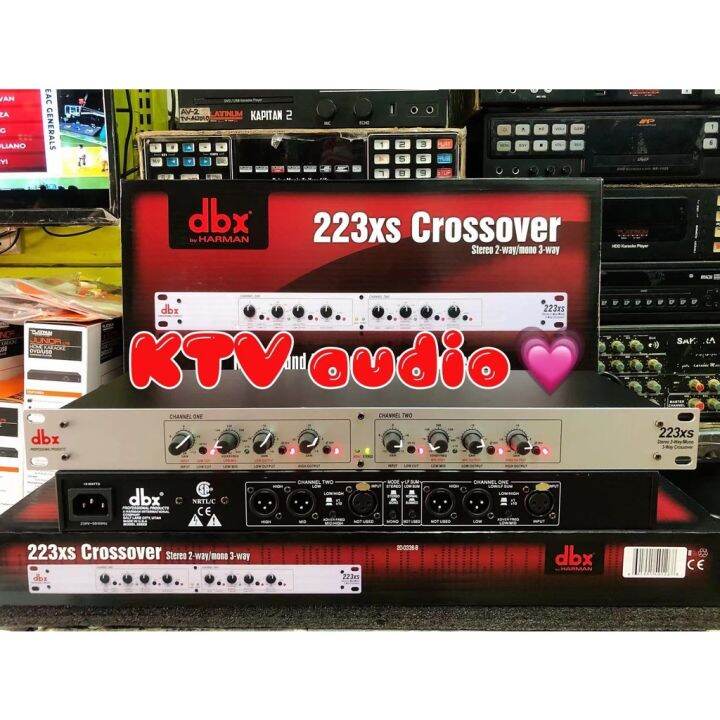 DBX 223xs (silver) Crossover Stereo 2 way/ Mono 3 way crossover dual ...