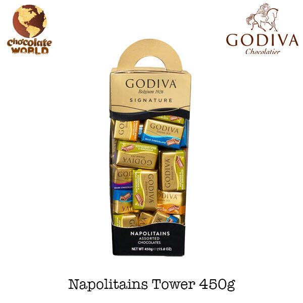Godiva Signature Napolitains Tower Assorted Chocolates 450g Lazada