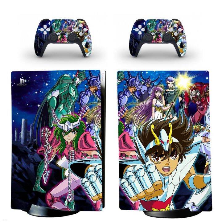 Saint Seiya PS5 Digital Skin Sticker for Playstation 5 Console amp; 2 Controllers Decal Vinyl