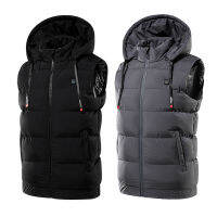 Male Smart Electric Warm Heated Vests Men Adjustable Winter Thermal Clothing Jackets for Outdoor Activities M-4XL